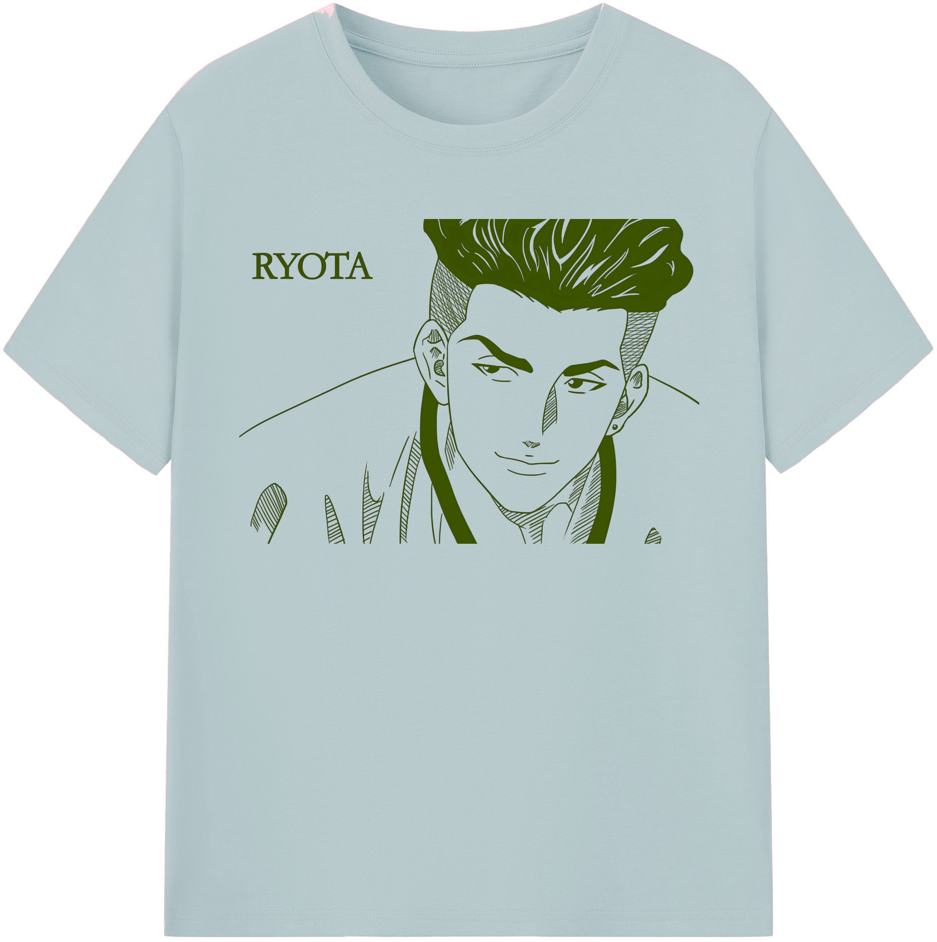 SLAM DUNK／スラムダンク 綿100％半袖Tシャツ（フロントプリント）